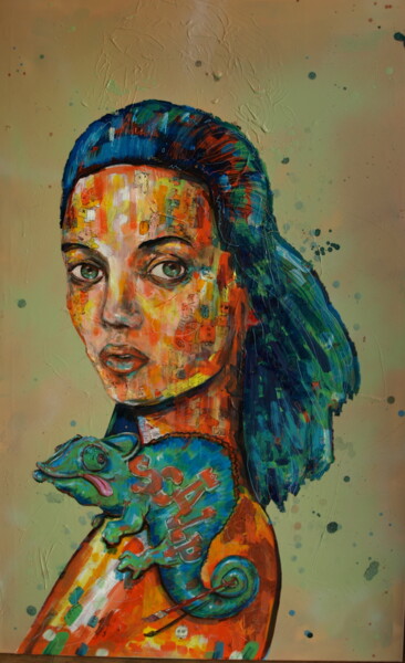 Peinture intitulée "gigi pop" par Pascal Fairier, Œuvre d'art originale, Acrylique