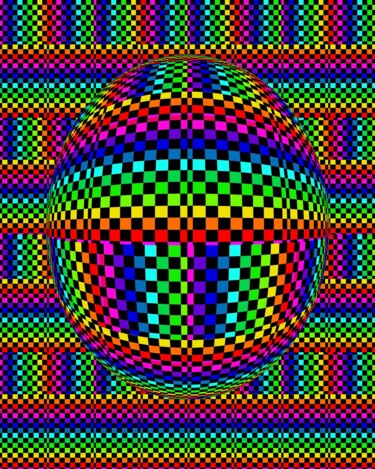Arts numériques intitulée "Disco world" par Gaudi .C, Œuvre d'art originale, Travail numérique 2D