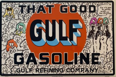 图画 标题为“Gulf Nanas” 由Caroline Montigneaux, 原创艺术品, 标记