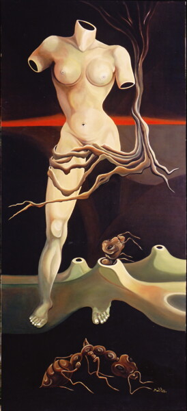 Ζωγραφική με τίτλο "Πρελούδιο" από Lilian Manolakaki (lm artist), Αυθεντικά έργα τέχνης, Λάδι