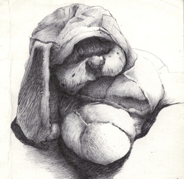 제목이 "THE NON SENSE OF HU…"인 그림 Eduardo Bustos Segovia로, 원작, 볼펜 판지에 장착됨