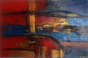绘画 标题为“Tableau abstrait "…” 由Myriam Carbonnier, 原创艺术品, 颜料