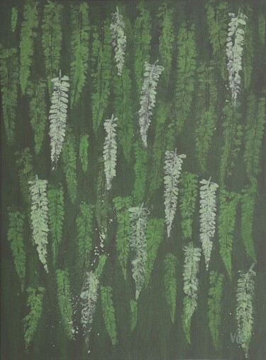 绘画 标题为“Fern leaves” 由Elena Galeeva, 原创艺术品, 丙烯