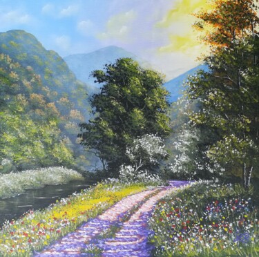 Dès que le printemps revient Peinture intitulée "Dès que le printemp…" par Bruno Lemasson, Œuvre d'art originale, Acrylique