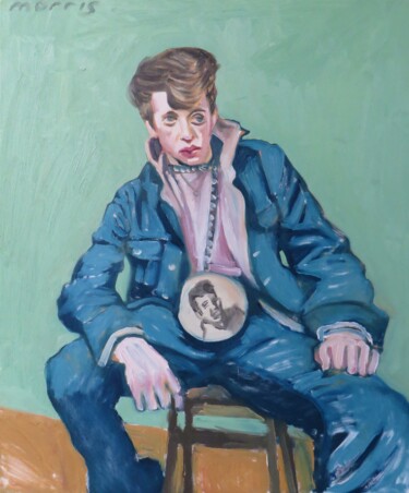 Pintura intitulada "the rocker" por Graeme Morris, Obras de arte originais, Óleo