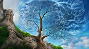 「Tree of Elements -…」というタイトルのデジタルアーツ Redladder13によって, オリジナルのアートワーク, デジタル絵画