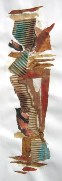 Collages intitulée "Mémoire 14 - Mémoir…" par Denise Kandro (DKANDRO), Œuvre d'art originale