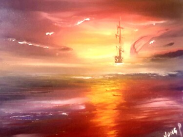 Peinture intitulée "My love for my spir…" par Pascal Jung, Œuvre d'art originale, Huile
