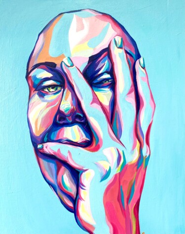 Peinture intitulée "Languishing in Lock…" par Kate Revill, Œuvre d'art originale, Huile Monté sur Châssis en bois
