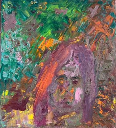 Pintura intitulada "portrait of a young…" por Sergei Kozachenko, Obras de arte originais, Óleo