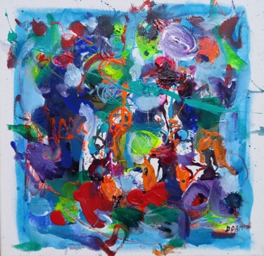 Peinture intitulée "Ambiance" par Doam, Œuvre d'art originale, Acrylique Monté sur Châssis en bois