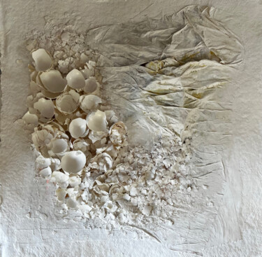 Collages titled "Stille Metamorphose" by Anne Elisia Kempmann, Original Artwork, Collages Mounted on Cardboard