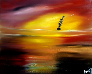 Peinture intitulée "A moment with my sp…" par Pascal Jung, Œuvre d'art originale, Huile