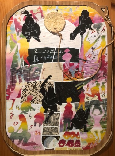 Dessin intitulée "La Rentrée 2" par Pascal Roubaud, Œuvre d'art originale, Encre Monté sur Carton