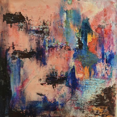 Painting titled "Happily Miserable" by Atignas Art, Original Artwork, Oil