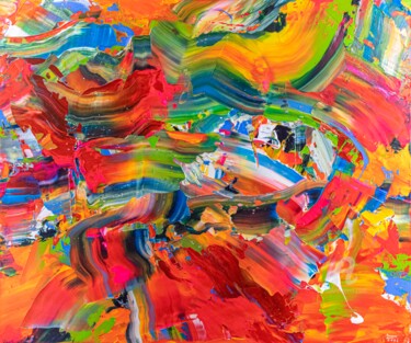 Delight Peinture intitulée "Delight" par Tran Tuan, Œuvre d'art originale, Acrylique Monté sur Châssis en bois