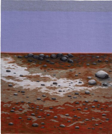 Unfinished Sky - tapestry 纺织艺术 标题为“Unfinished Sky - ta…” 由Ulrika Leander, 原创艺术品, 挂毯
