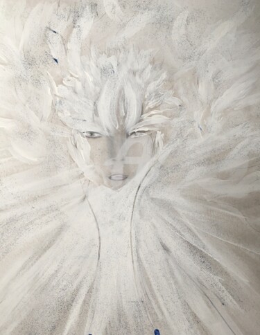 绘画 标题为“Portrait d’une mort…” 由Nathalie Bellanger, 原创艺术品, 丙烯
