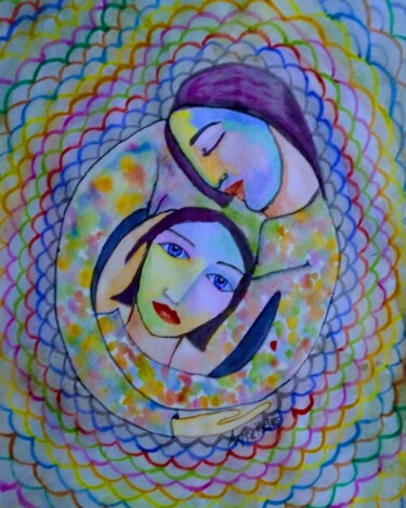 「EVERYTHING CHANGE W…」というタイトルの描画 Ayşe Keleşによって, オリジナルのアートワーク, 水彩画