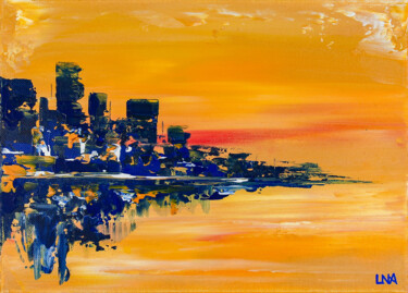 Peinture intitulée "Land 309" par Helena Monniello, Œuvre d'art originale, Acrylique Monté sur Châssis en bois