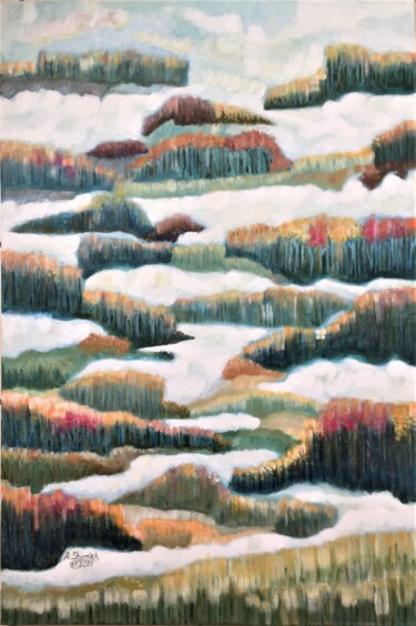 绘画 标题为“Clouds” 由Abdelrahman Shamieh, 原创艺术品, 丙烯