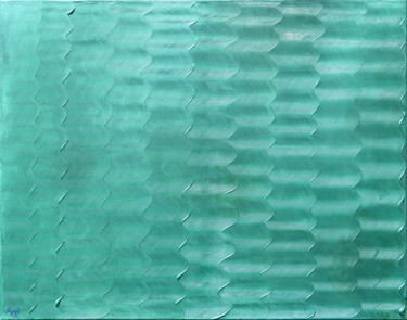 L'eau Peinture intitulée "L'eau" par Ayel, Œuvre d'art originale, Acrylique Monté sur Châssis en bois