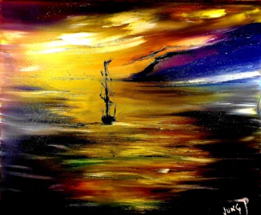 Peinture intitulée "My emotion today" par Pascal Jung, Œuvre d'art originale, Huile