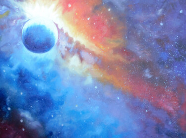 绘画 标题为“SPACE RHAPSODY 2” 由Olha Karavayeva, 原创艺术品, 油