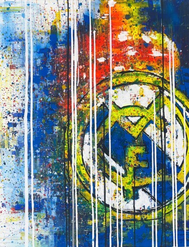 Real Madrid Pittura intitolato "Real Madrid" da Esteban Vera (EVera), Opera d'arte originale, Acrilico