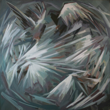 Painting titled "Let it be IX Op.513…" by Rafferoico, Original Artwork, Oil Mounted on Wood Stretcher frame