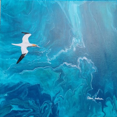 Painting titled "Adopter le point de…" by Marie Landreau, Original Artwork, Acrylic Mounted on Wood Stretcher frame
