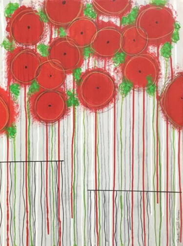 绘画 标题为“Figures Singulières…” 由Quentin Saint Roman, 原创艺术品, 丙烯