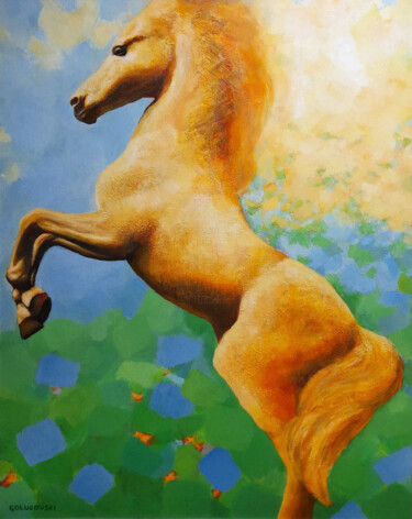 horse ( made in dreams ) 绘画 标题为“horse ( made in dre…” 由Nikola Golubovski, 原创艺术品, 丙烯