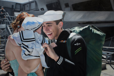 Peinture intitulée "Coming back to trea…" par Victoria Yu, Œuvre d'art originale, Huile Monté sur Châssis en bois