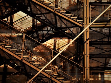 "steel and shadows" başlıklı Fotoğraf Virginie B tarafından, Orijinal sanat, Dijital Fotoğrafçılık