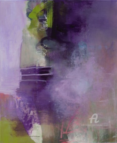 Painting titled "FLEURS" by Yasuko Okamoto, Original Artwork, Acrylic