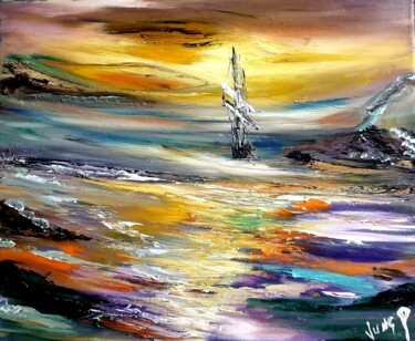 Peinture intitulée "Emotzione" par Pascal Jung, Œuvre d'art originale, Huile