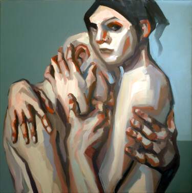 Pittura intitolato "Op.454 MMXVIII" da Rafferoico, Opera d'arte originale, Olio Montato su Telaio per barella in legno