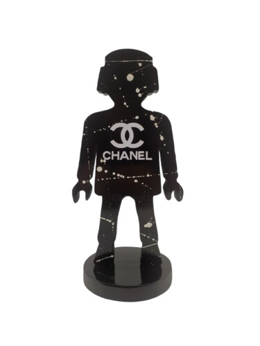 雕塑 标题为“PLAYMOBIL CHANEL” 由Ravi, 原创艺术品, 木