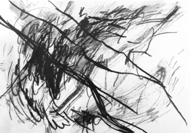 Рисунок под названием "Trees III" - Yuliya Bardun, Подлинное произведение искусства, Графит
