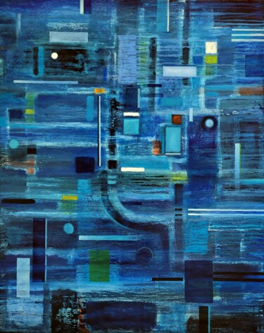 Peinture intitulée "Sans titre VII" par Pascal Buffard, Œuvre d'art originale, Huile