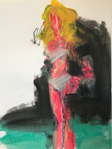 绘画 标题为“The Girl in a bikini” 由Karen Thomas, 原创艺术品, 丙烯