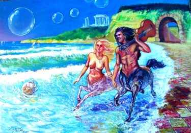 绘画 标题为“"Торжество нового д…” 由Roman Siabro, 原创艺术品, 油