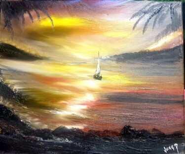 Peinture intitulée "Jusqu au dernier gr…" par Pascal Jung, Œuvre d'art originale, Huile