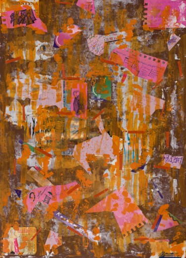"Dreamy Reality" başlıklı Kolaj Pamela Rys tarafından, Orijinal sanat, Akrilik