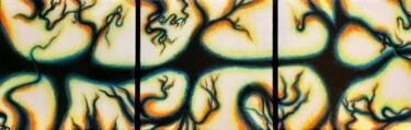 Peinture intitulée "La lumière de mes t…" par Monique Boudreau, Œuvre d'art originale, Acrylique