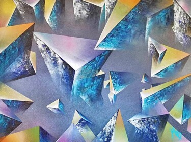 Déjà vu Schilderij getiteld "Déjà vu" door Monique Boudreau, Origineel Kunstwerk, Graffiti