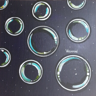 Peinture intitulée "Bulles de Savon" par Veshmae, Œuvre d'art originale, Acrylique