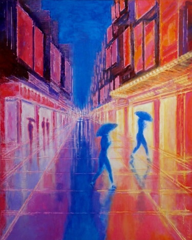 Metropolis - cinema paradiso Peinture intitulée "Metropolis - cinema…" par Bohdan Wincenty Łoboda, Œuvre d'art originale, Acrylique