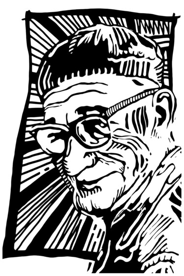 印花与版画 标题为“Francis Lagrange” 由Franck Canorel, 原创艺术品, 雕刻